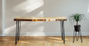 model meja kayu